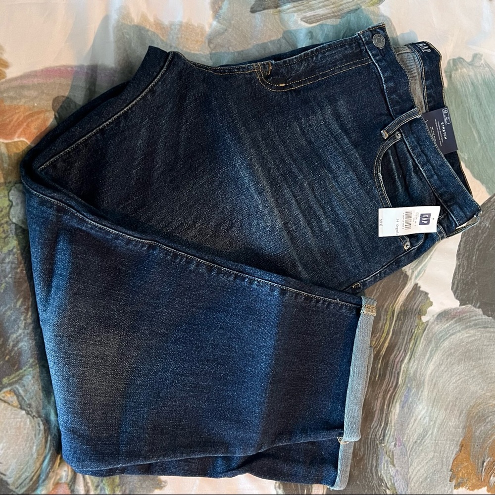 Gap Best Girlfriend Jeans in Dark Indigo size 34